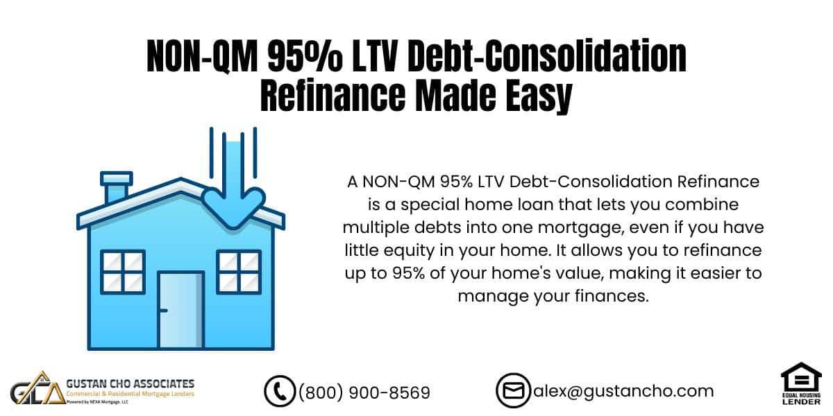 NON-QM 95% LTV Debt-Consolidation Refinance