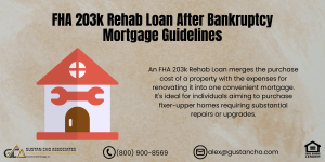 FHA 203k Rehab Loan After Bankruptcy