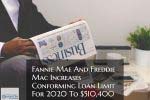 FHFA increases conventional loan limit