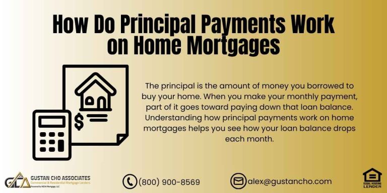 How Do Principal Payments Work On Home Mortgages