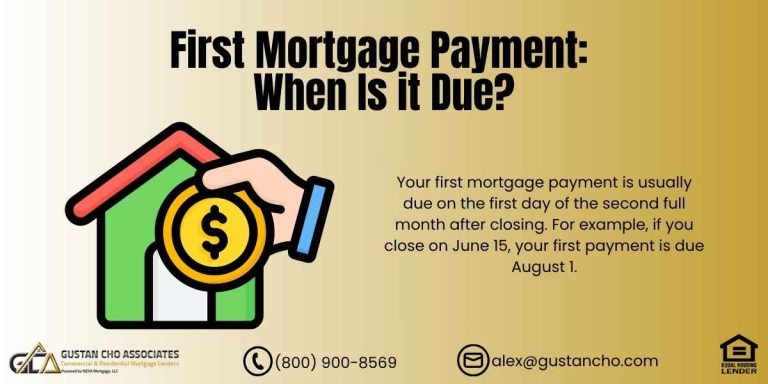First Mortgage Payment