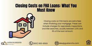 Closing Costs on FHA Loans