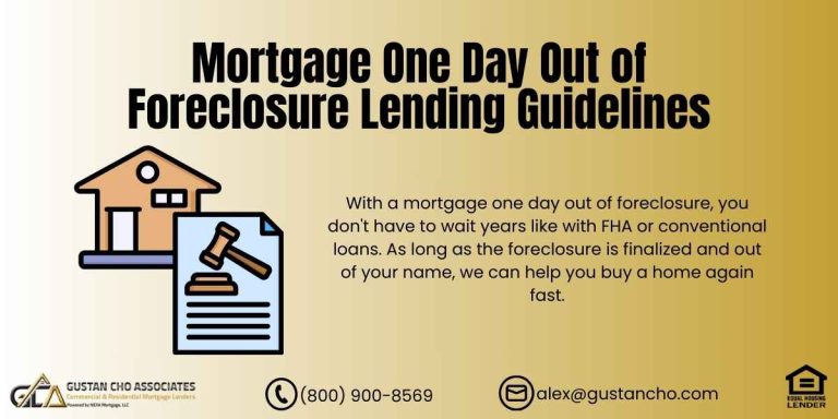 Mortgage One Day Out Of Foreclosure