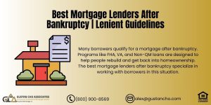 Best Mortgage Lenders After Bankruptcy