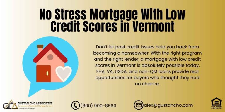 Mortgage with Low Credit Scores in Vermont
