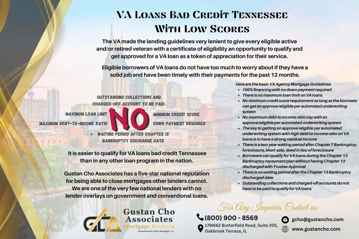 VA Loans Bad Credit Tennessee