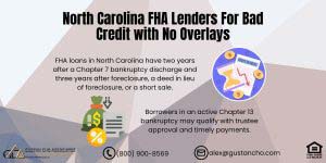 North Carolina FHA Lenders For Bad Credit