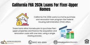 California FHA 203k Loans For Fixer-Upper Homes