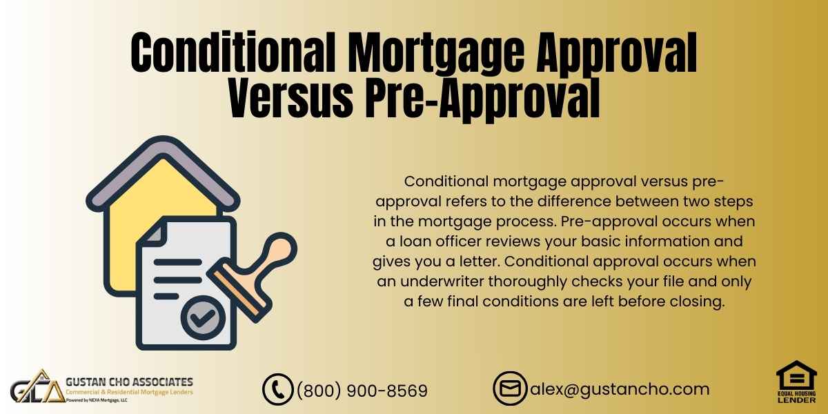 Conditional Mortgage Approval Versus Pre-Approval