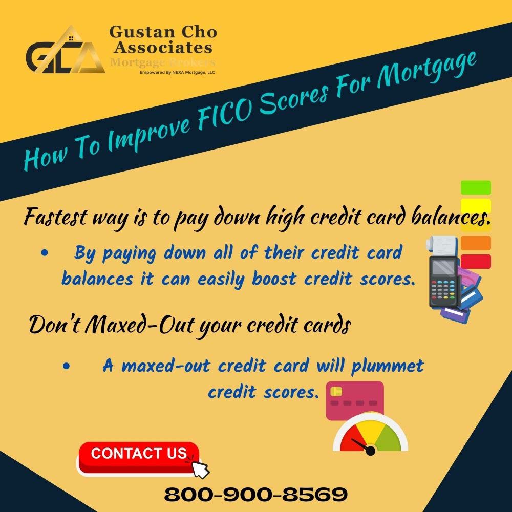 How To Increase FICO Scores For a Mortgage