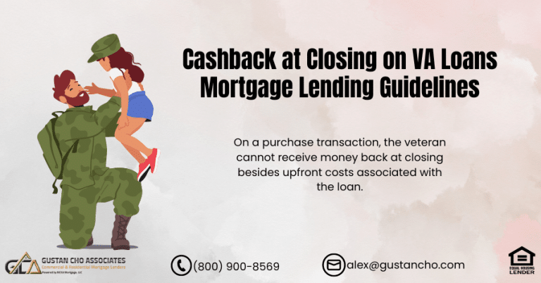 Cashback at Closing on VA Loans