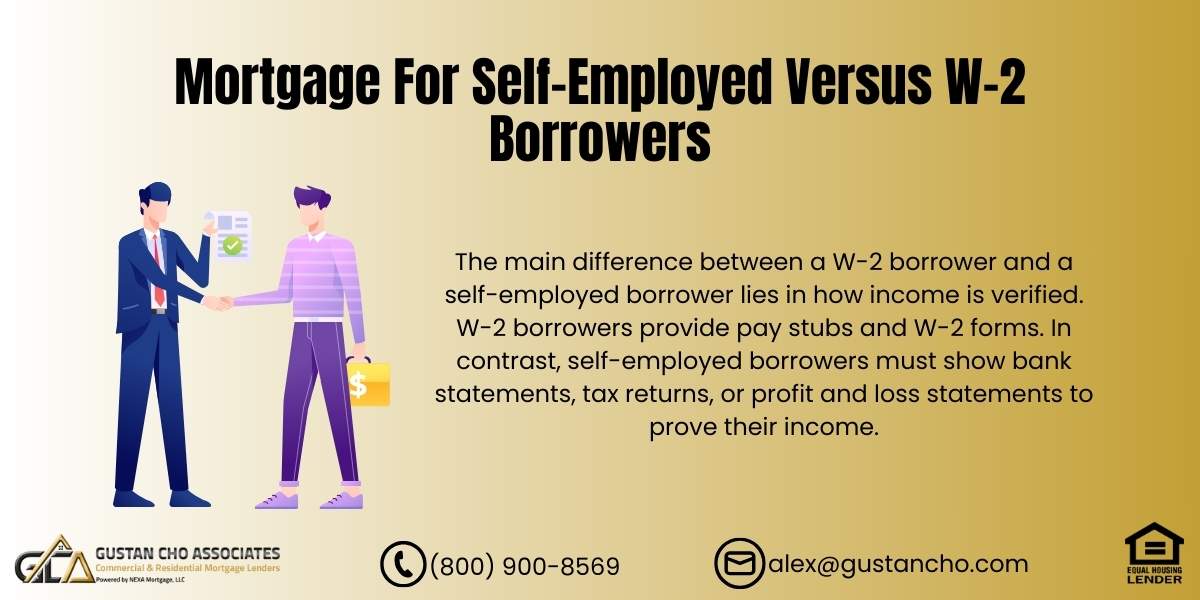 Mortgage for Self-Employed Versus W-2 Borrowers