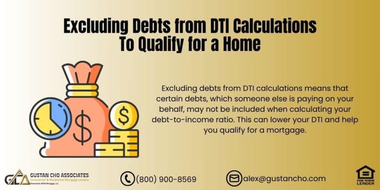 Excluding Debts From DTI Calculations