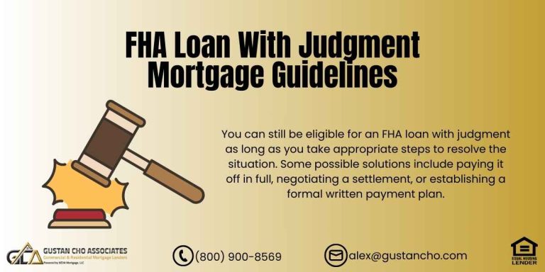 FHA Loan with Judgment