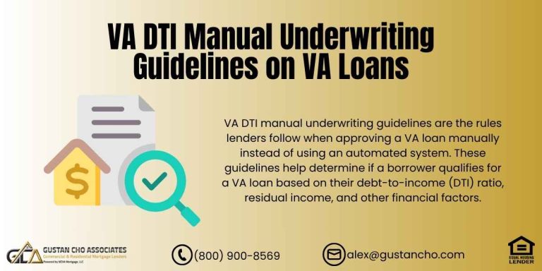 VA DTI Manual Underwriting Guidelines