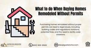 Buying Homes Remodeled Without Permits