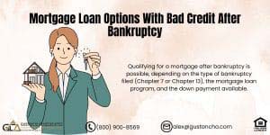 Mortgage Loan Options With Bad Credit After Bankruptcy