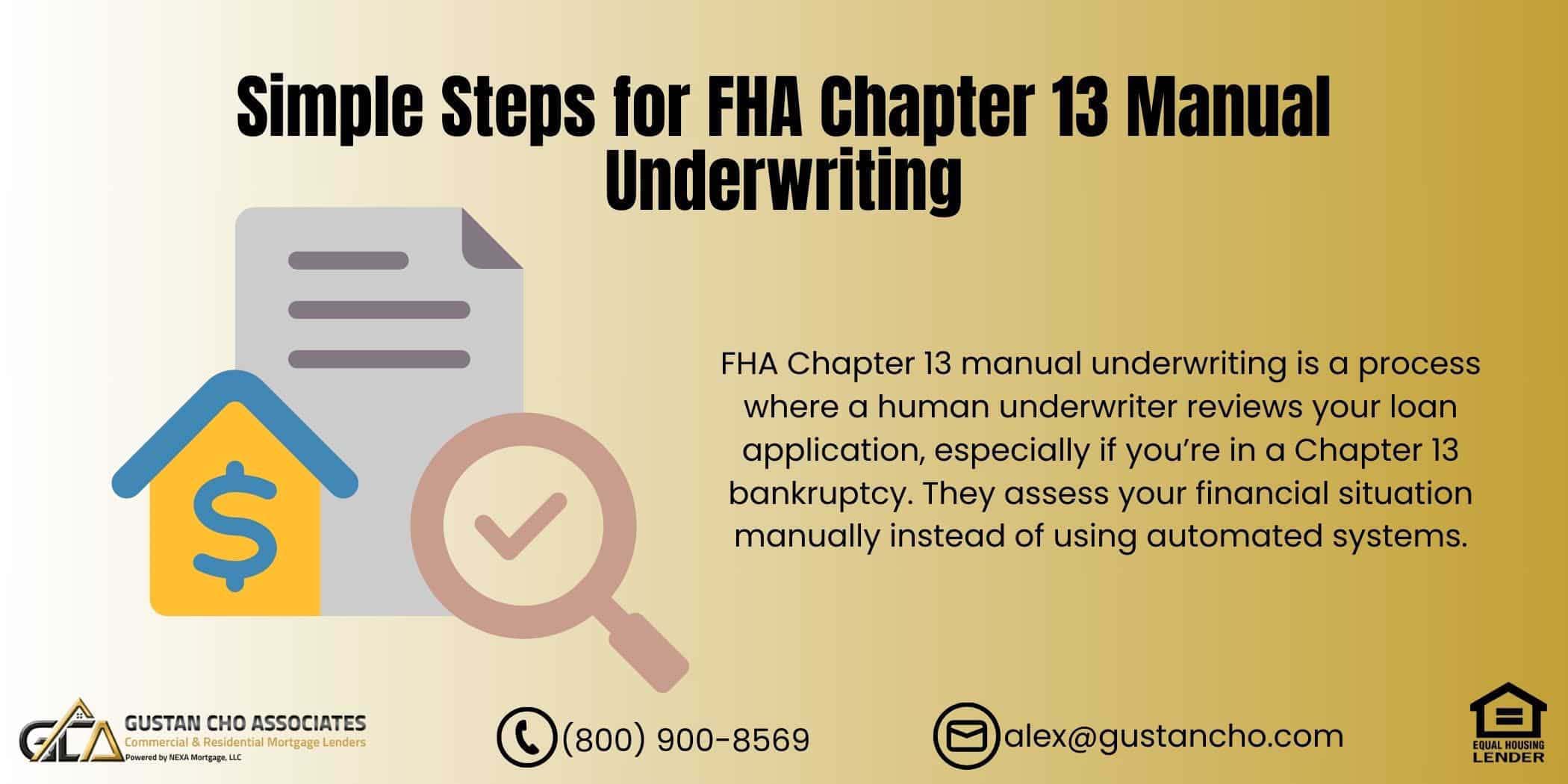 FHA Chapter 13 Manual Underwriting