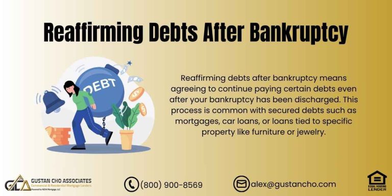Reaffirming Debts After Bankruptcy