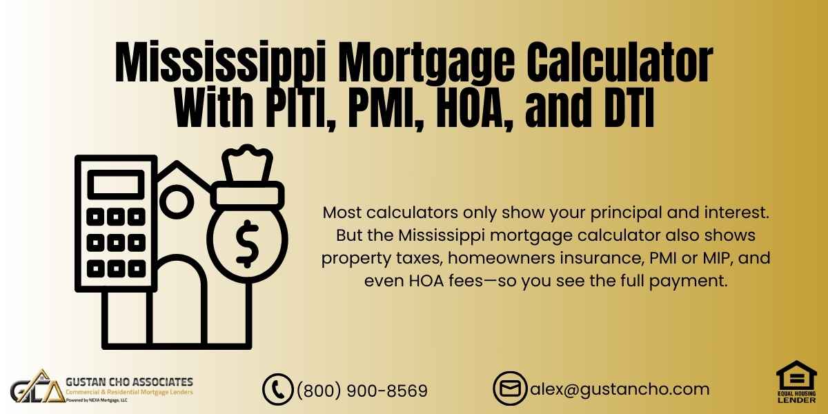 Mississippi Mortgage Calculator